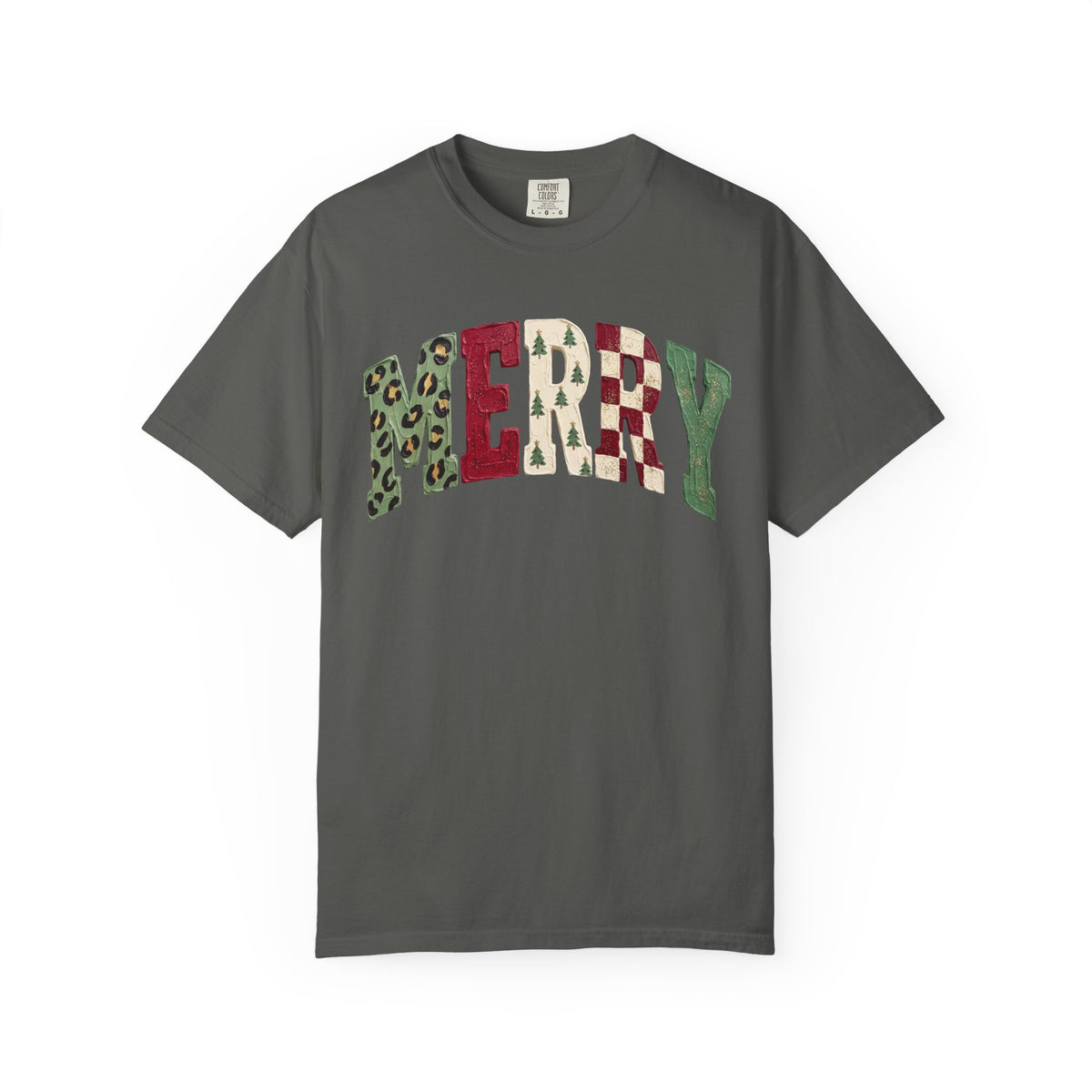 Merry Patchwork Holiday T-Shirt