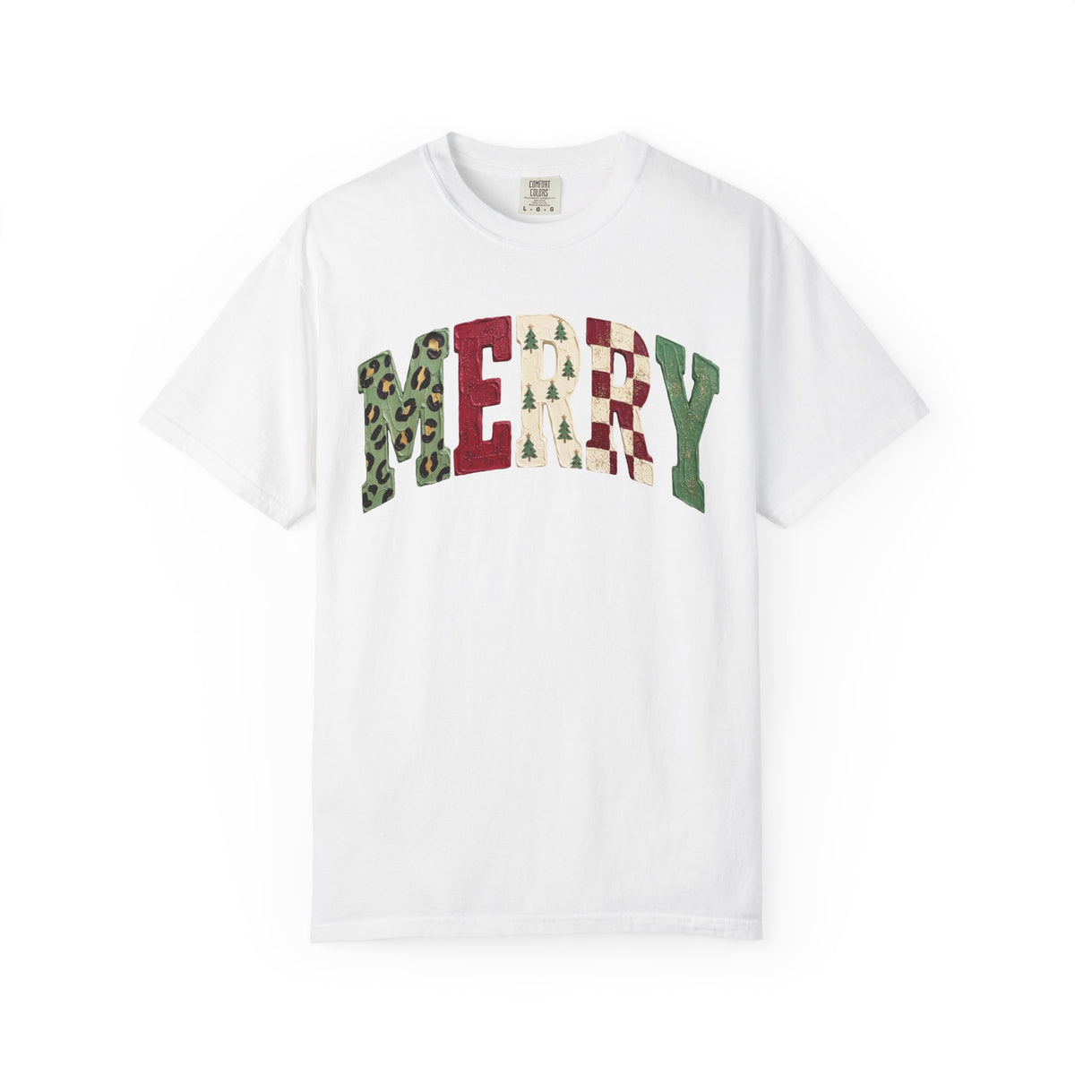 Merry Patchwork Holiday T-Shirt