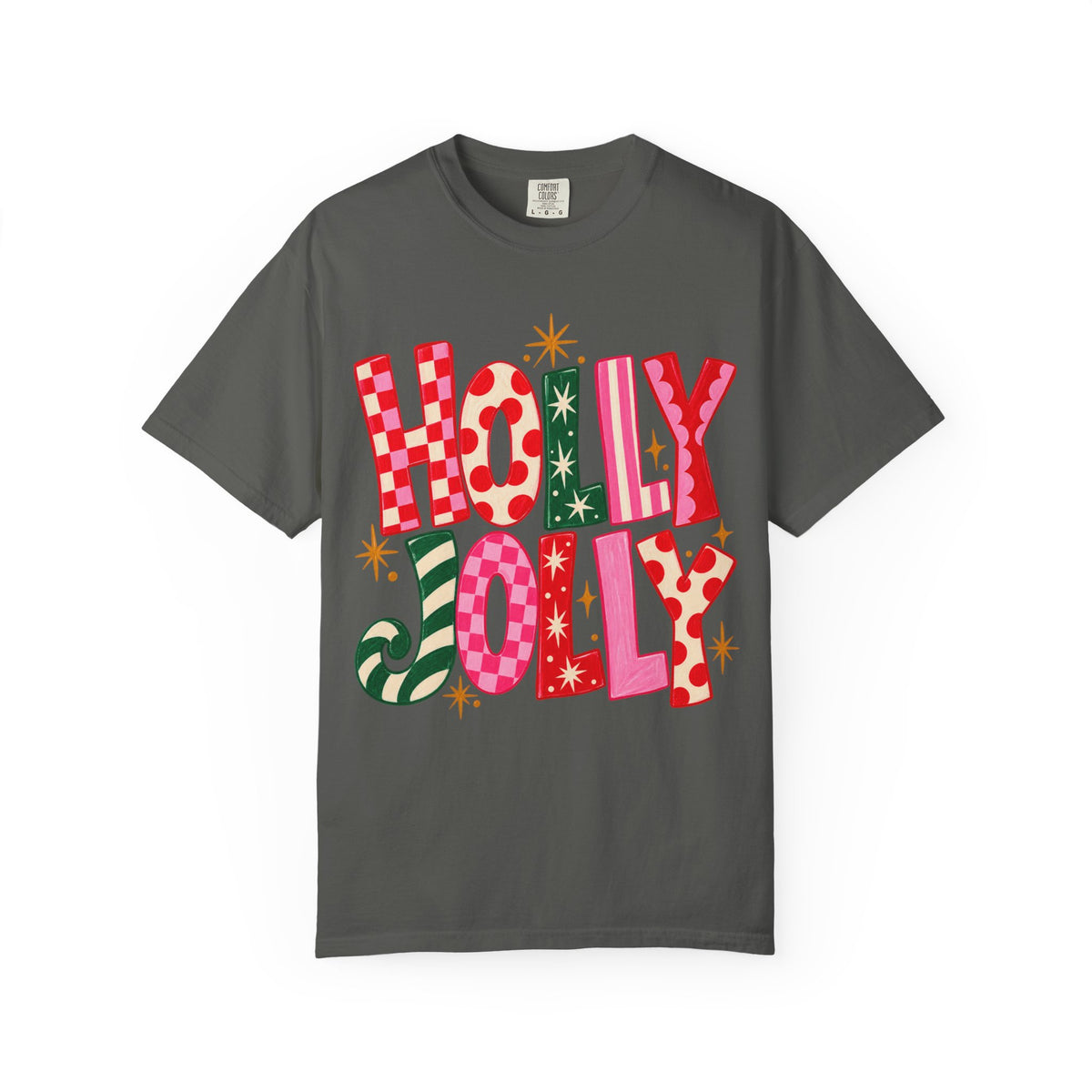 Holly Jolly Holiday T-Shirt — Festive Retro Christmas Graphic Tee