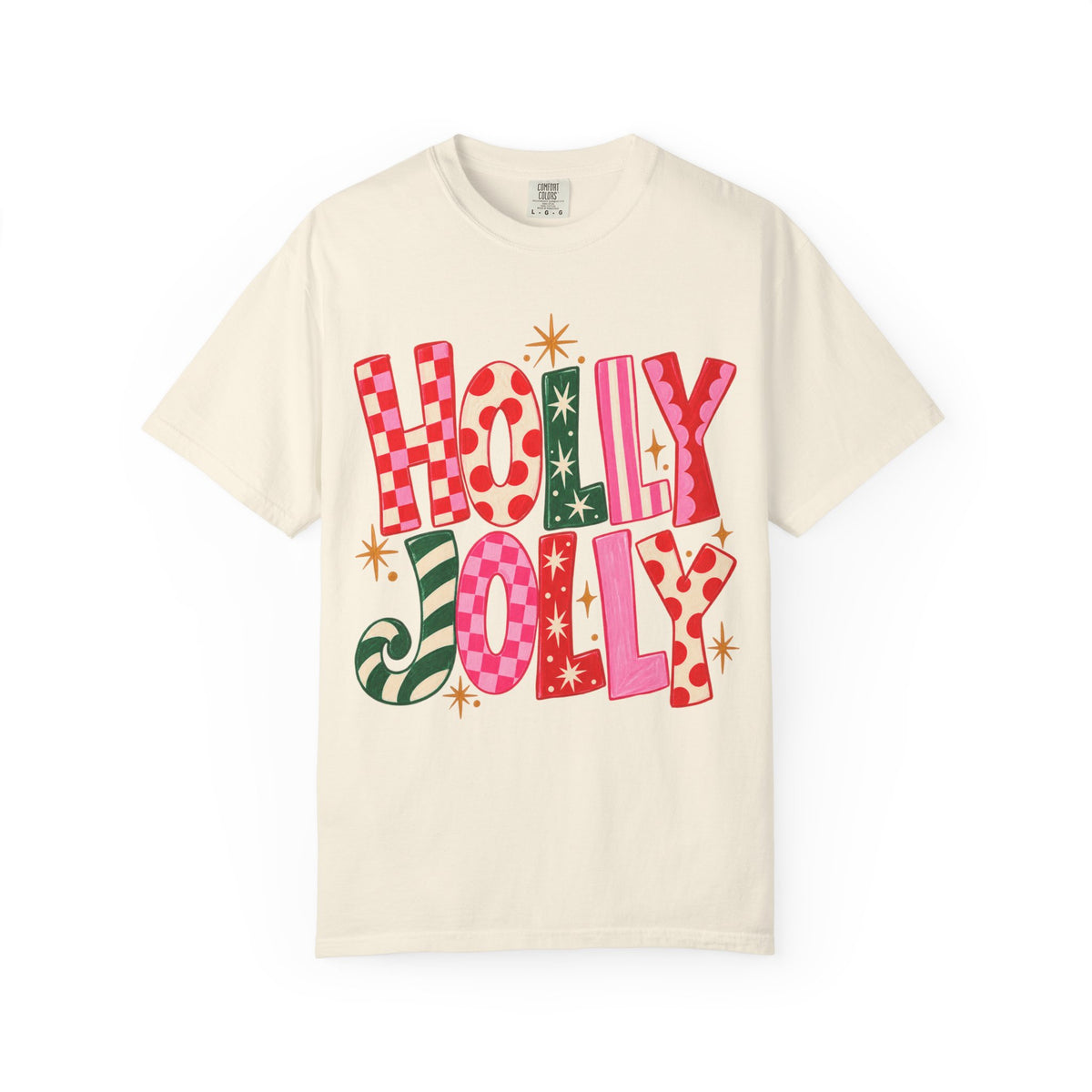 Holly Jolly Holiday T-Shirt — Festive Retro Christmas Graphic Tee