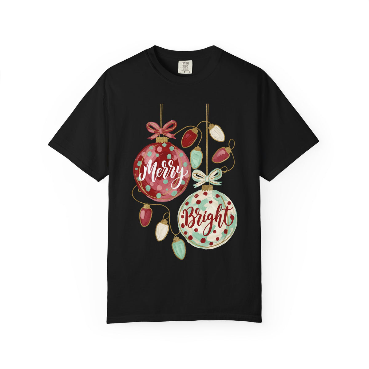 Merry & Bright Christmas Ornament T-Shirt