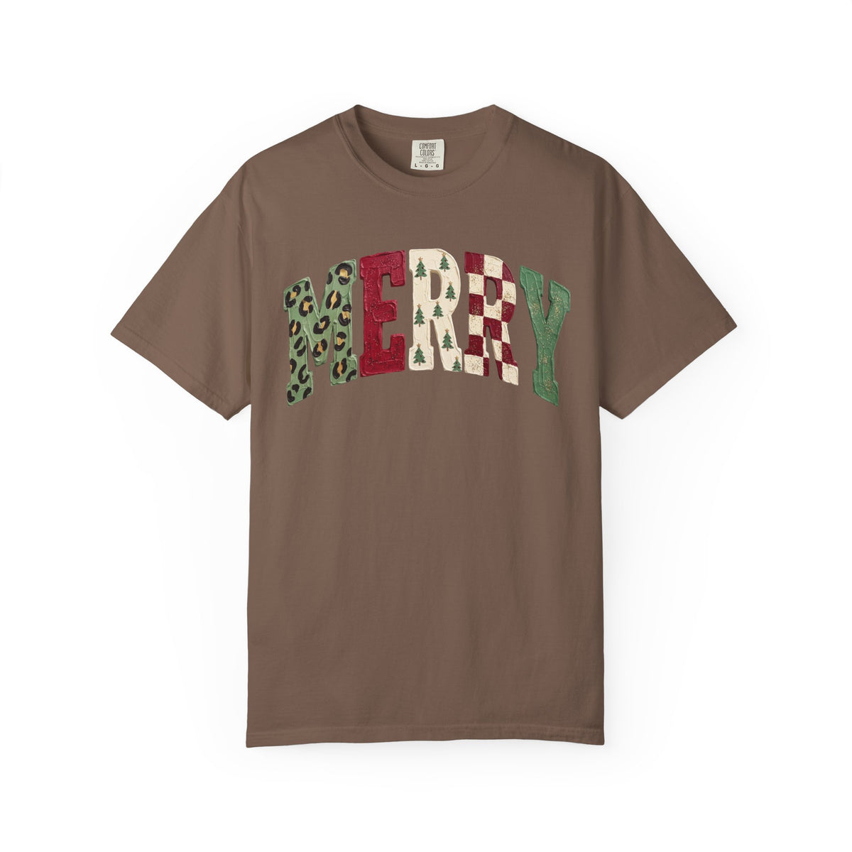Merry Patchwork Holiday T-Shirt