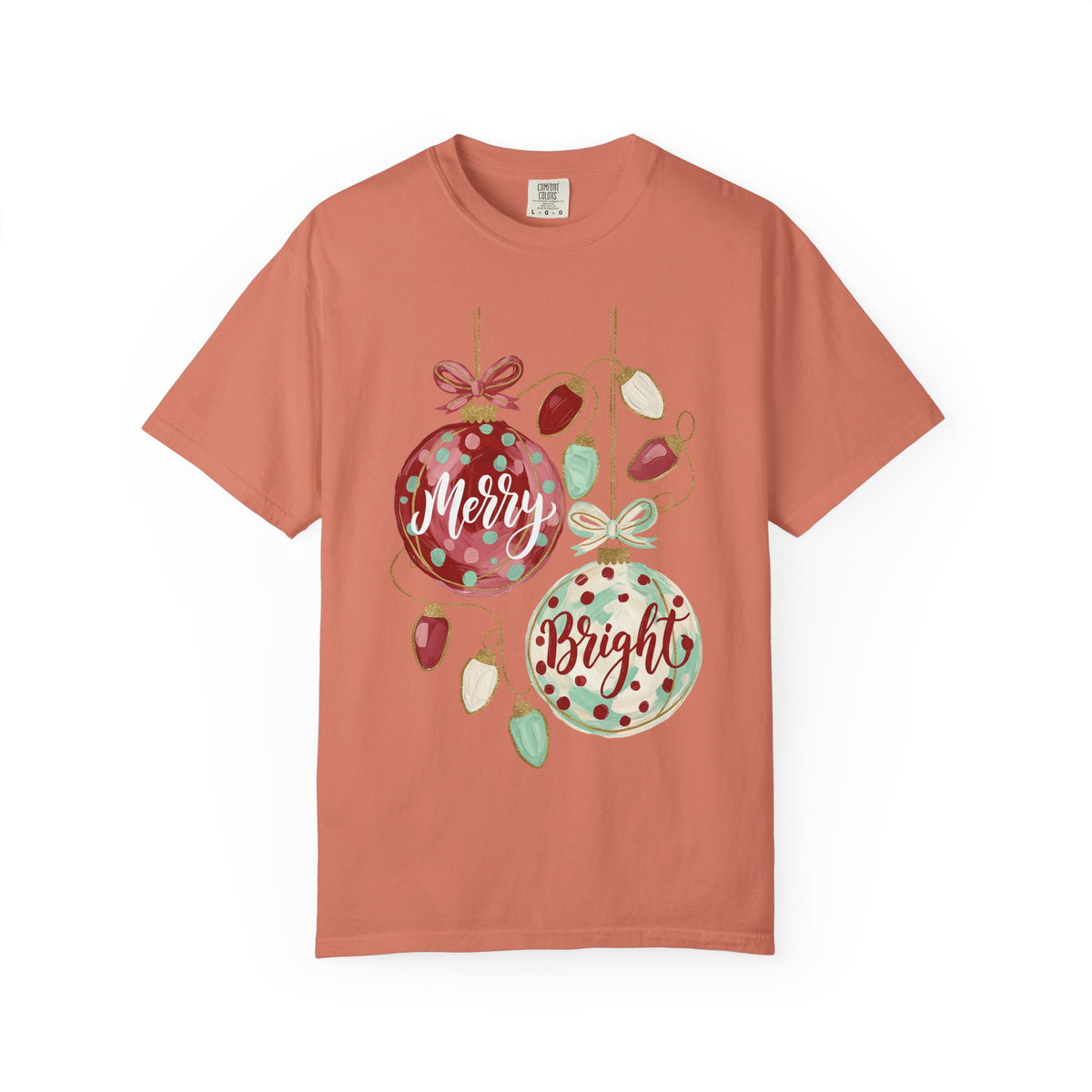 Merry & Bright Christmas Ornament T-Shirt