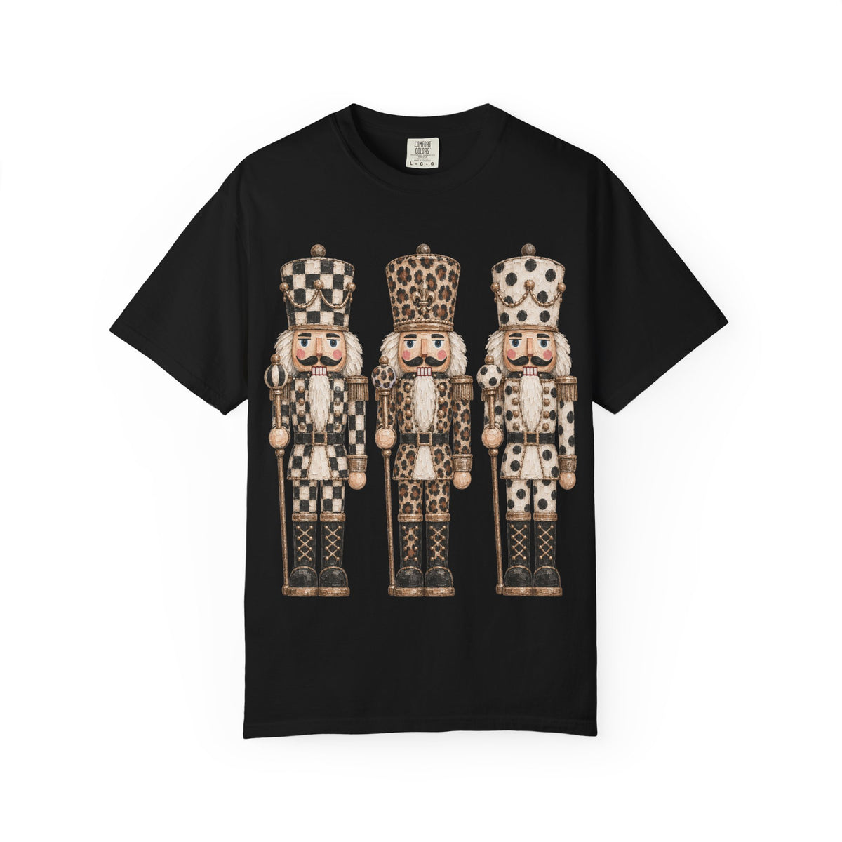Nutcracker Trio Graphic T‑Shirt — Vintage Holiday Christmas Tee