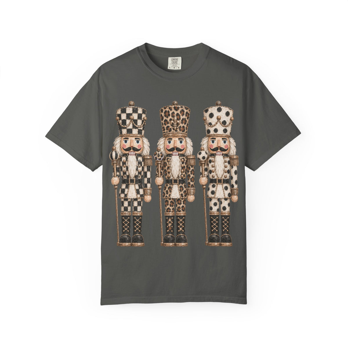 Nutcracker Trio Graphic T‑Shirt — Vintage Holiday Christmas Tee