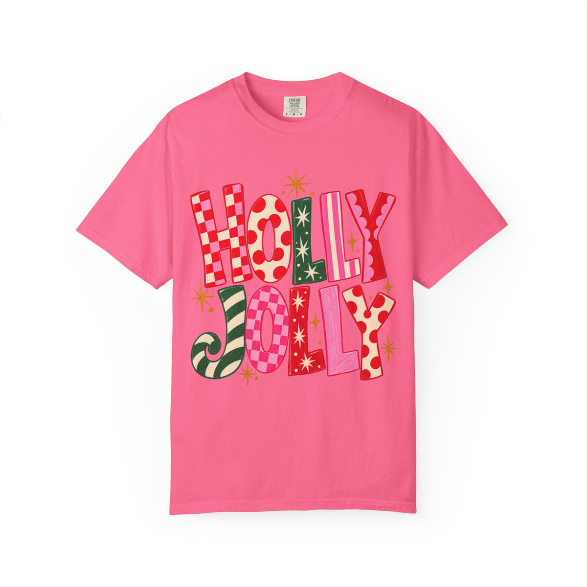 Holly Jolly Holiday T-Shirt — Festive Retro Christmas Graphic Tee