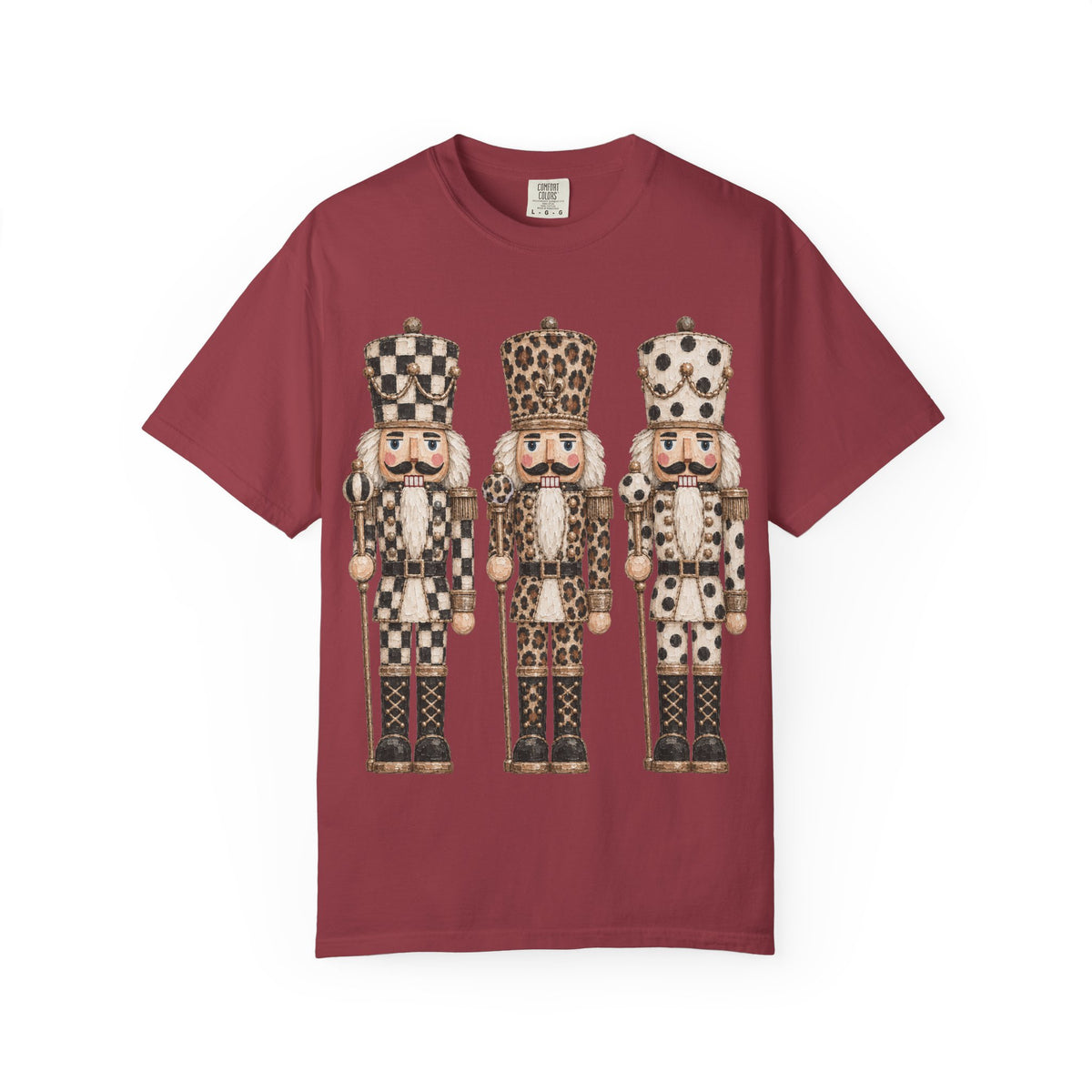 Nutcracker Trio Graphic T‑Shirt — Vintage Holiday Christmas Tee