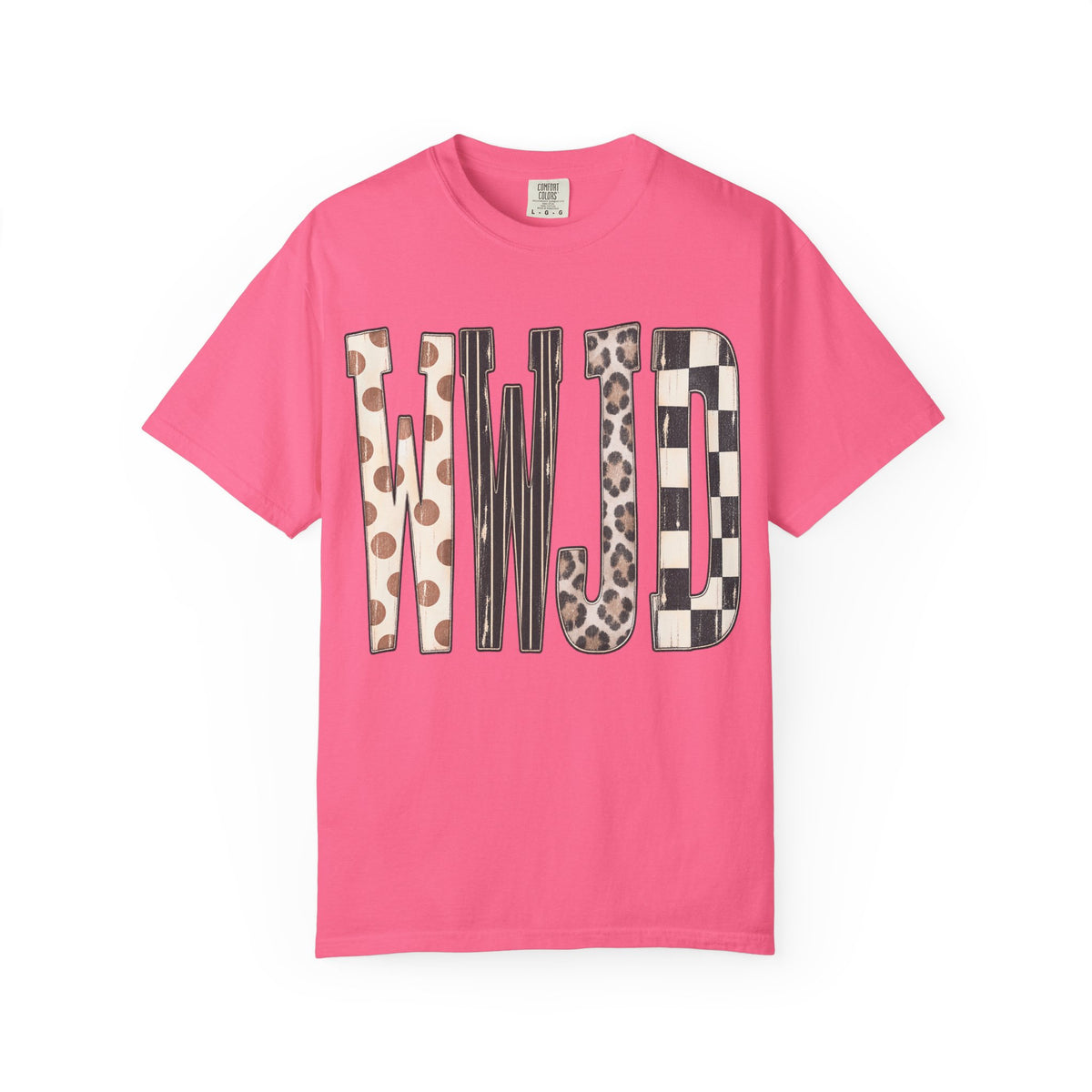 Wild Pattern 'WILD' Graphic Tee — Leopard, Cheetah & Checkerboard Print