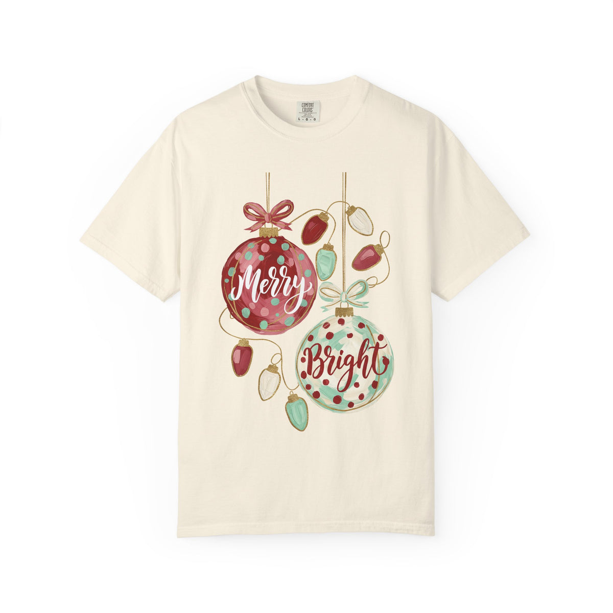 Merry & Bright Christmas Ornament T-Shirt