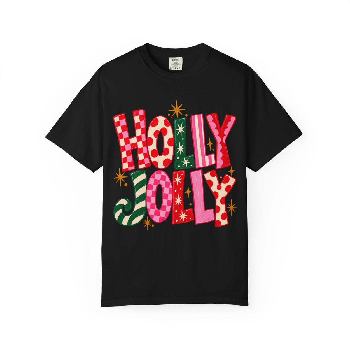 Holly Jolly Holiday T-Shirt — Festive Retro Christmas Graphic Tee