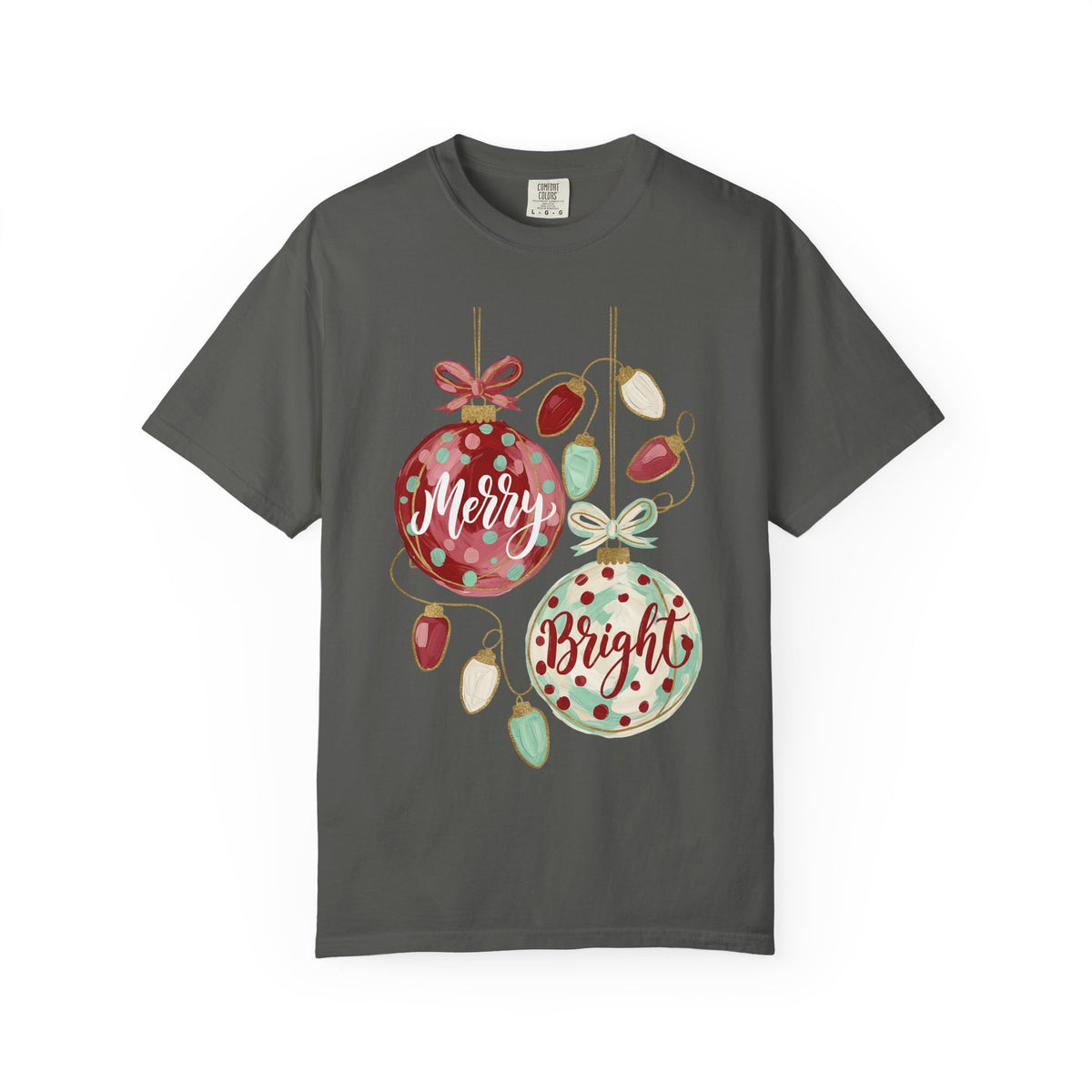 Merry & Bright Christmas Ornament T-Shirt