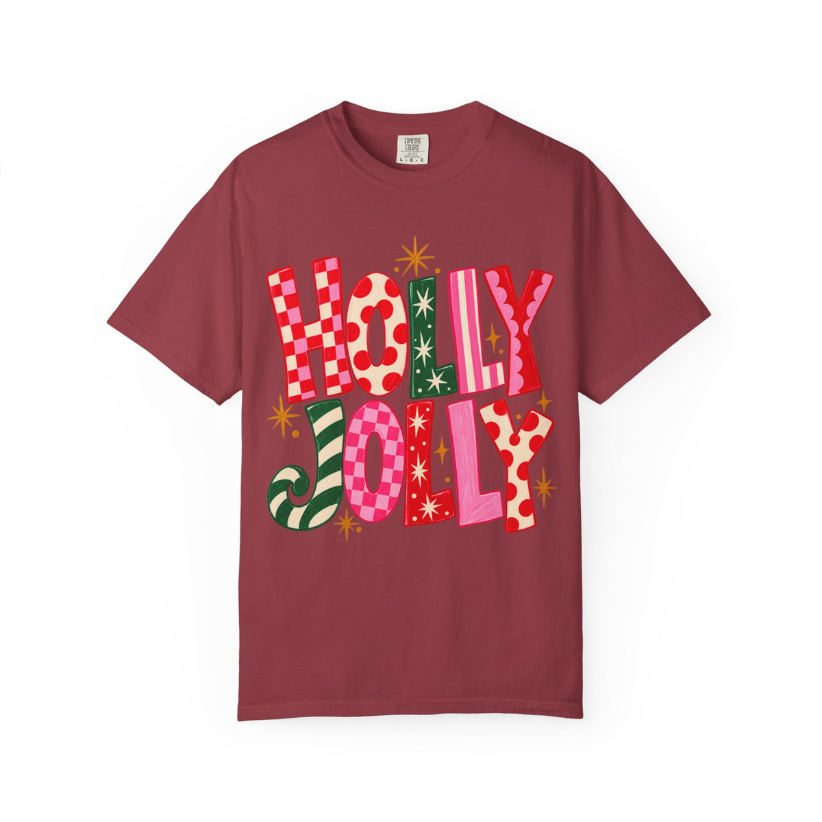 Holly Jolly Holiday T-Shirt — Festive Retro Christmas Graphic Tee