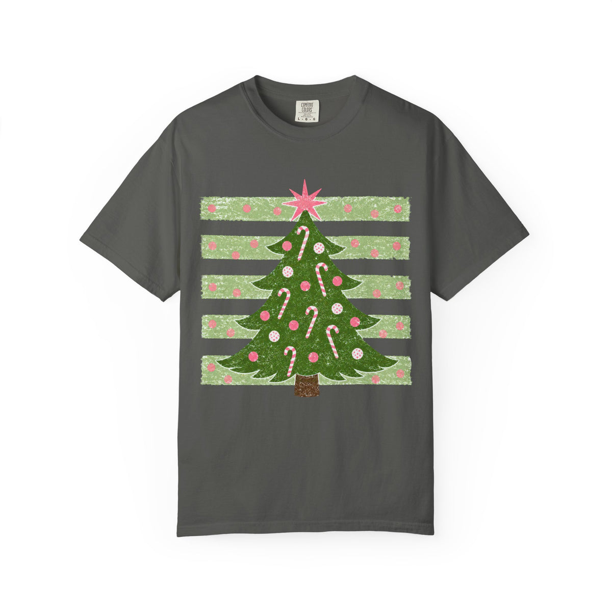 Christmas Tree Candy Cane T-Shirt