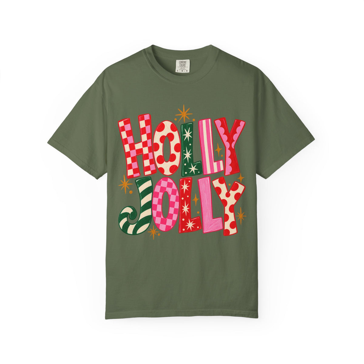 Holly Jolly Holiday T-Shirt — Festive Retro Christmas Graphic Tee