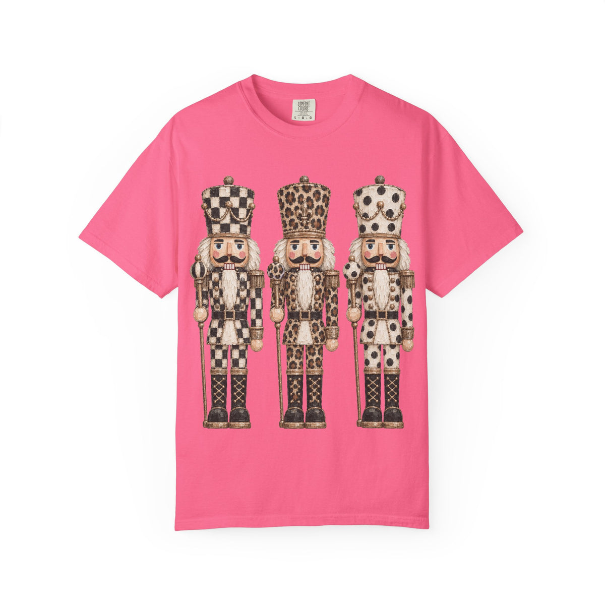 Nutcracker Trio Graphic T‑Shirt — Vintage Holiday Christmas Tee