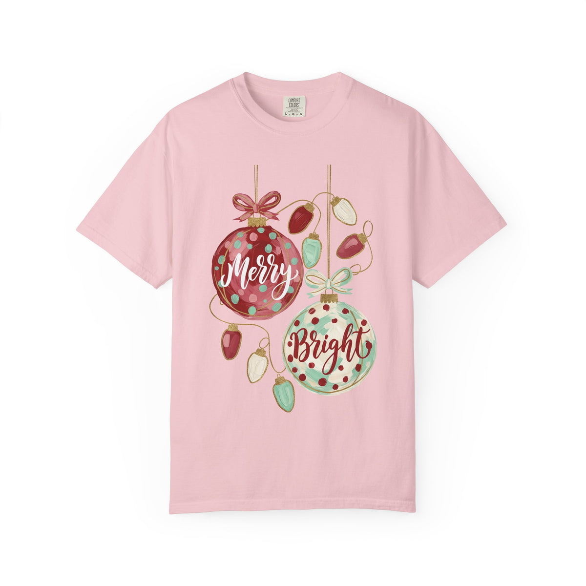 Merry & Bright Christmas Ornament T-Shirt