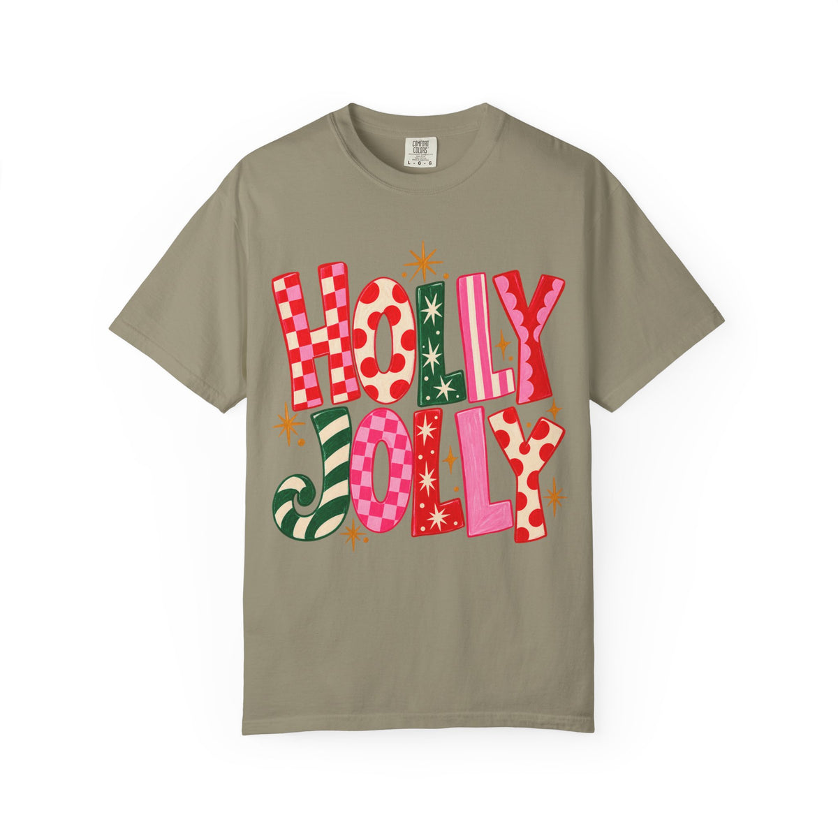 Holly Jolly Holiday T-Shirt — Festive Retro Christmas Graphic Tee