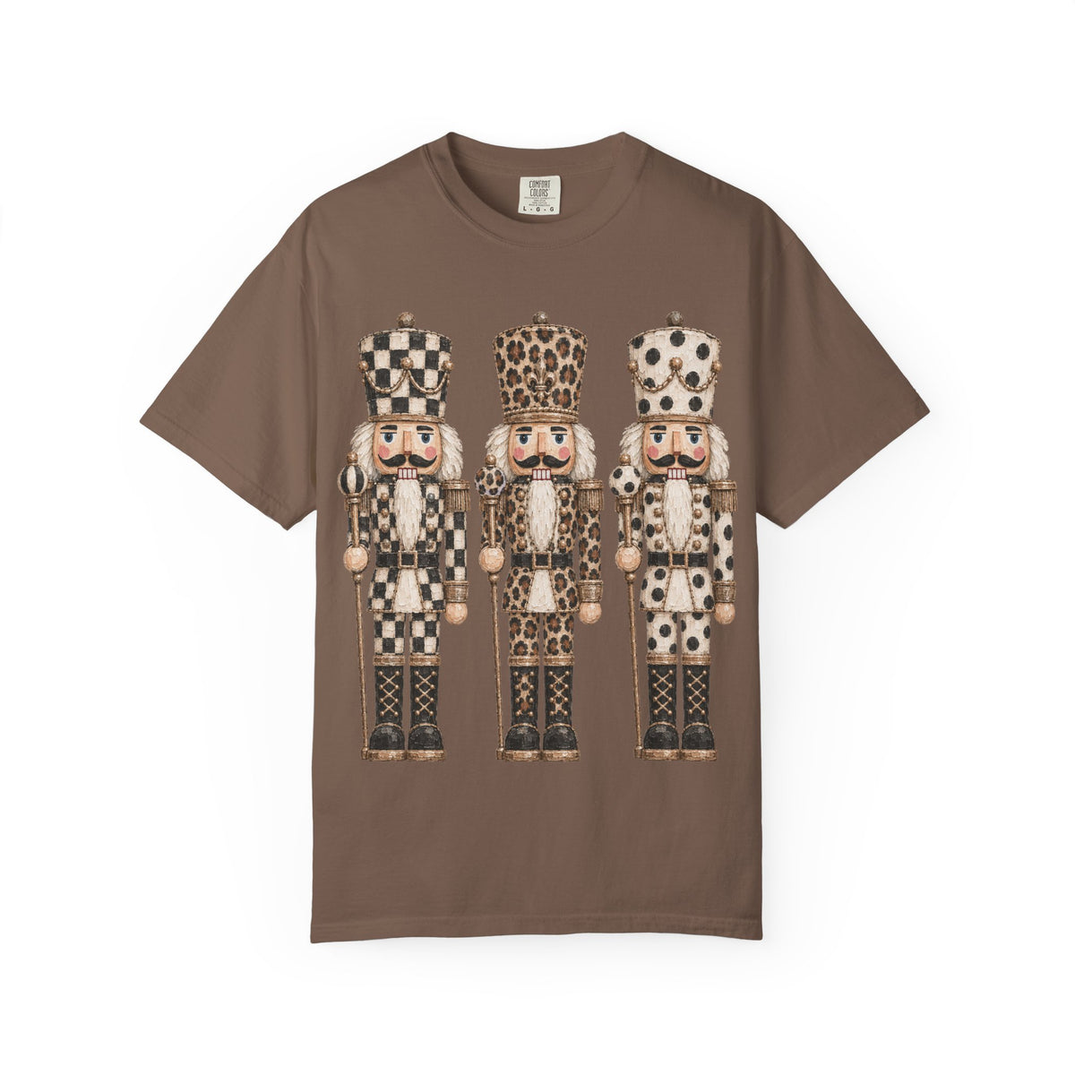Nutcracker Trio Graphic T‑Shirt — Vintage Holiday Christmas Tee