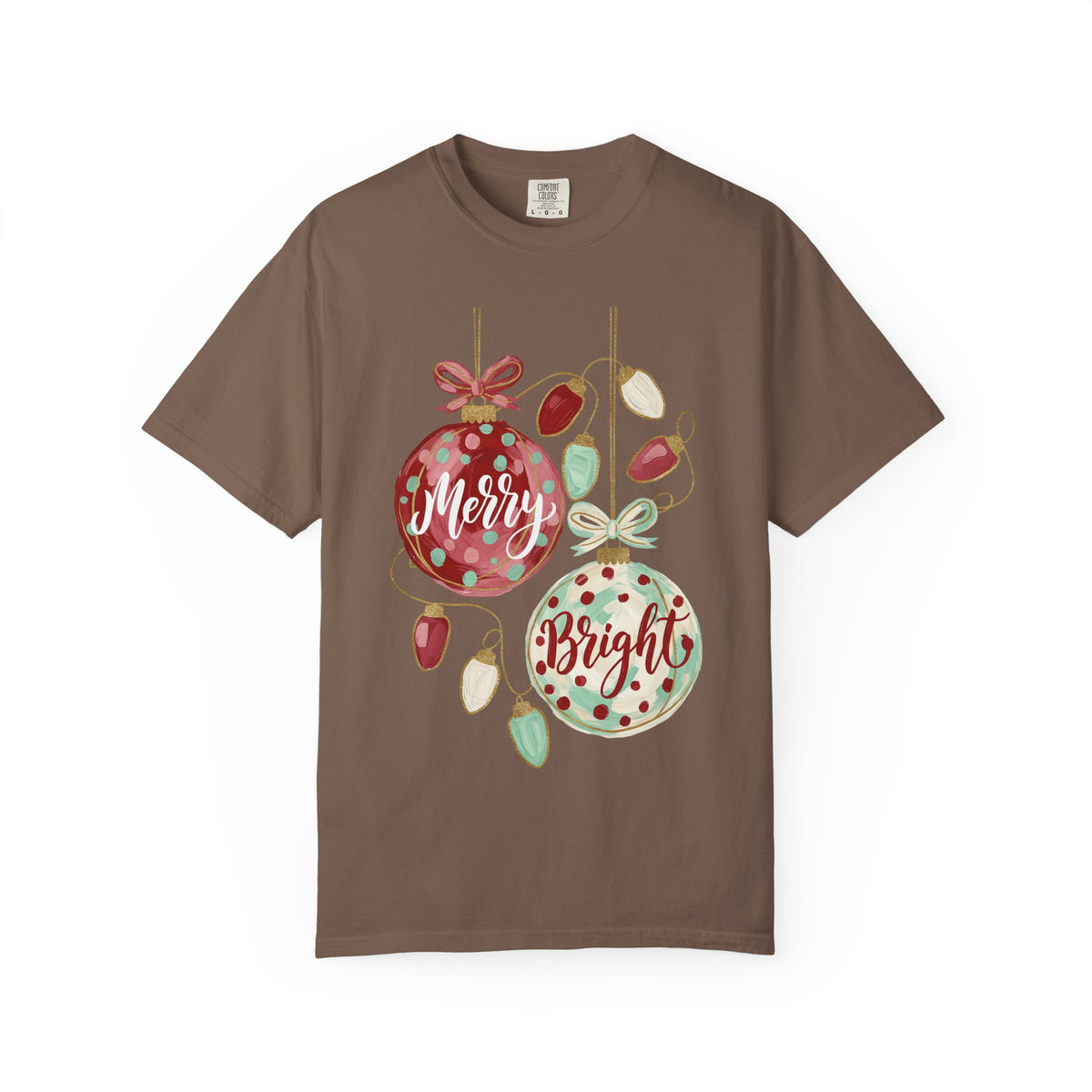 Merry & Bright Christmas Ornament T-Shirt