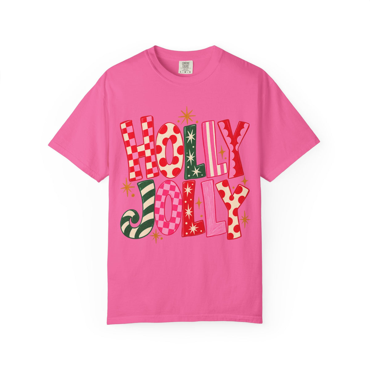 Holly Jolly Holiday T-Shirt — Festive Retro Christmas Graphic Tee