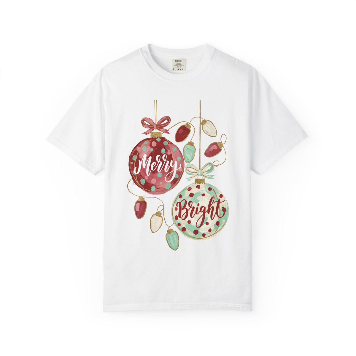 Merry & Bright Christmas Ornament T-Shirt